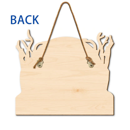 Happy Meowloween Halloween Pets - Personalized Custom Shaped Wood Sign