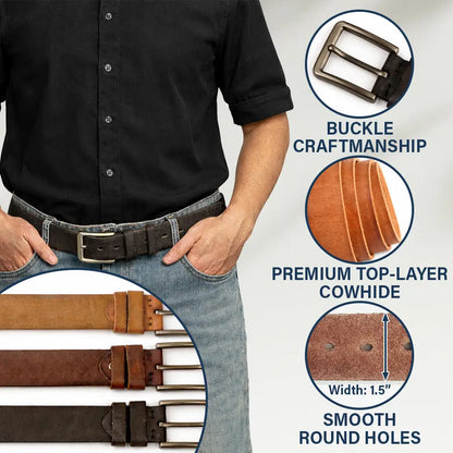 Naughty Lips I Licked It So It's Mine Spicy Couple - Personalized Cowhide Leather Belt