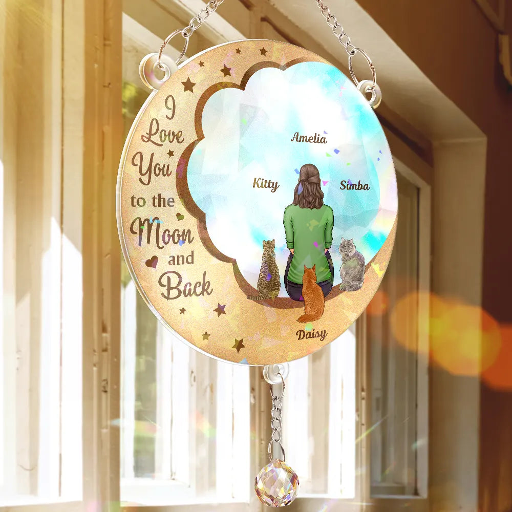 I'll Miss You For The Rest Of Mine - Personalized Rainbow Suncatcher With Crystal Ball Prism