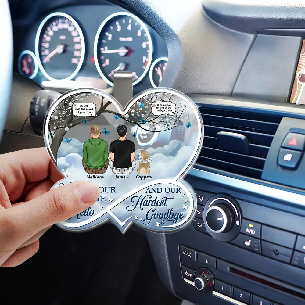 If Love Could Have Saved You Memorial Dog Cat - Personalized Custom Shaped Acrylic Car Visor Clip