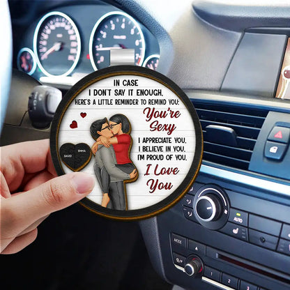 In Case I Don't Say It Enough Couples - Personalized Custom Shaped Car Visor Clip