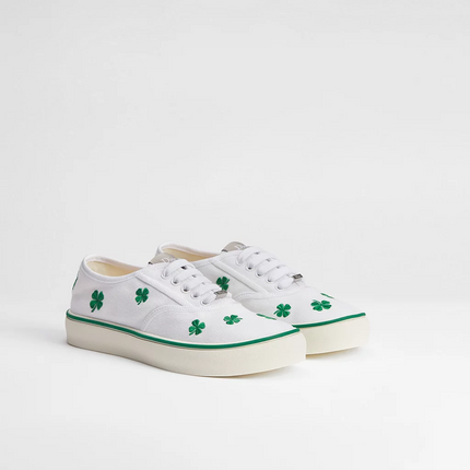 Men's Dior Saltwind Green Dior Clover Motif Sneakers