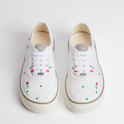 Men's Dior Saltwind Multicolor Doves & Roses Motif Sneakers