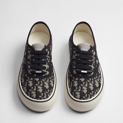 Men's Dior Saltwind Beige and Blue Sneakers