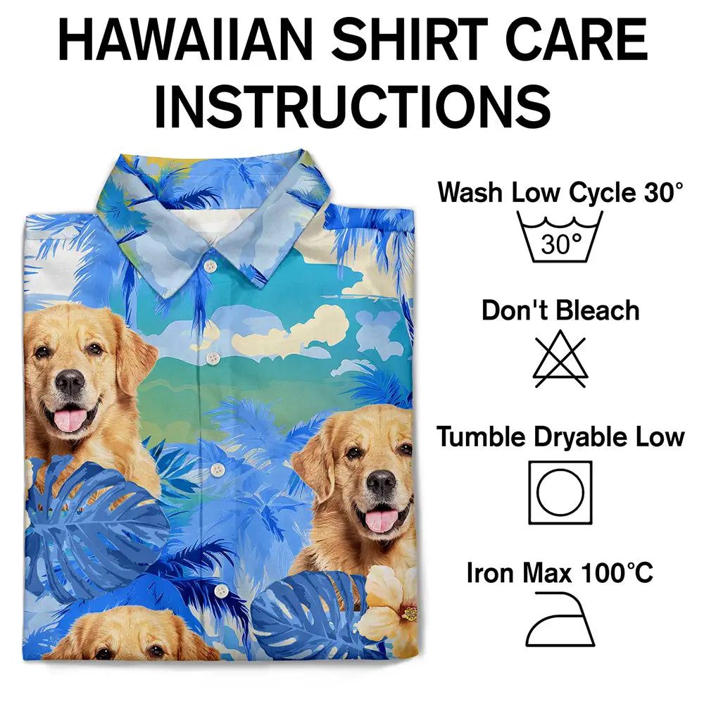 Custom Photo Beach Summer Tropical Fun Face Vacation Vibe - Personalized Hawaiian Shirt
