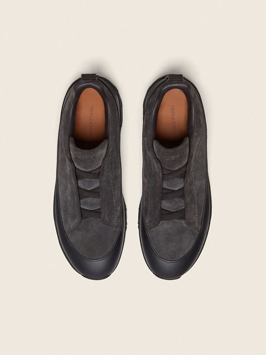 Men's Zegna Triple Stitch™ Monte Dark Grey Sneakers