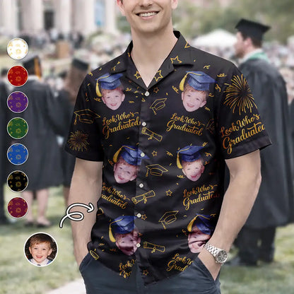 Look Who's Graduated - Personalized Hawaiian Shirt