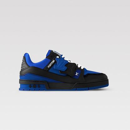 Men's Louis Vuitton Trainer Black Blue Sneakers