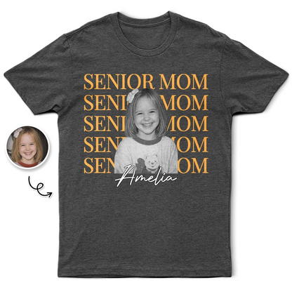 Custom Photo Childhood Senior Mom - Personalized T Shirt