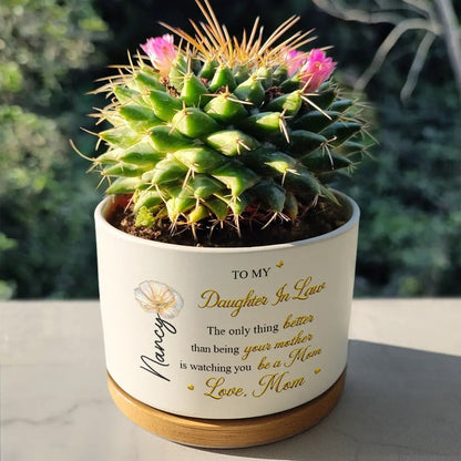 Mom Daughter The Only Thing Better Than Being Your Mother - Personalized Ceramic Plant Pot