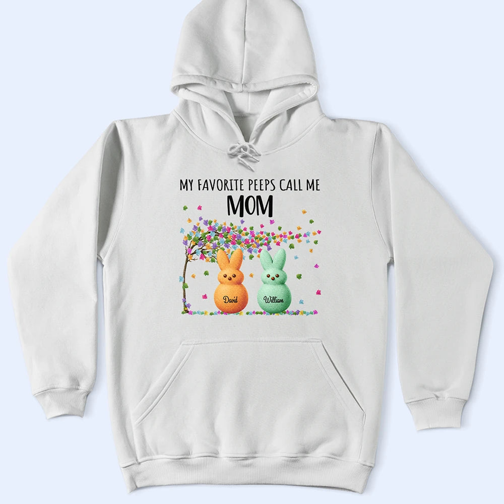 My Favorite Peeps Call Me Grandma - Personalized T Shirt