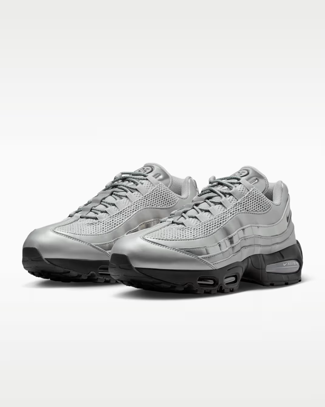 Men's Nike Air Max 95 Metallic Silver Shoes