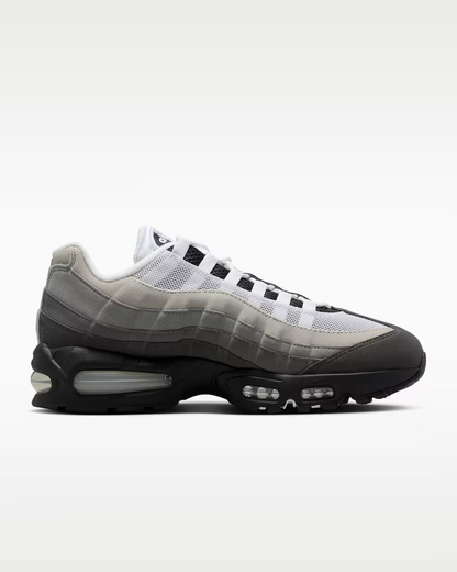 Men's Nike Air Max 95 Black Metallic Silver Shoes