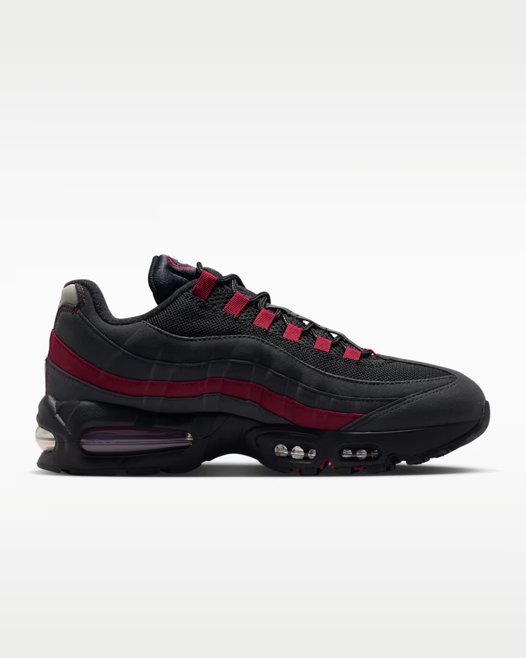 Men's Nike Air Max 95 Black Team Crimson Shoes