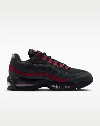Men's Nike Air Max 95 Black Team Crimson Shoes