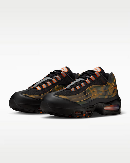 Men's Nike Air Max 95 Golden Beige Safety Orange Shoes
