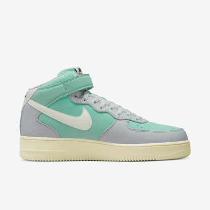 Men's Nike Air Force 1 Mid 'Grey Fog and Enamel Green' Shoes