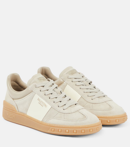 Men's Valentino Garavani Upvillage Low-Top Beige Sneakers
