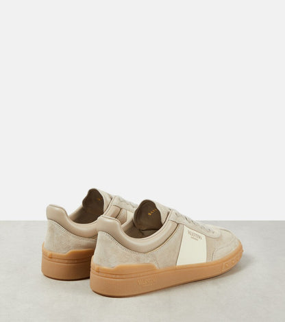 Men's Valentino Garavani Upvillage Low-Top Beige Sneakers