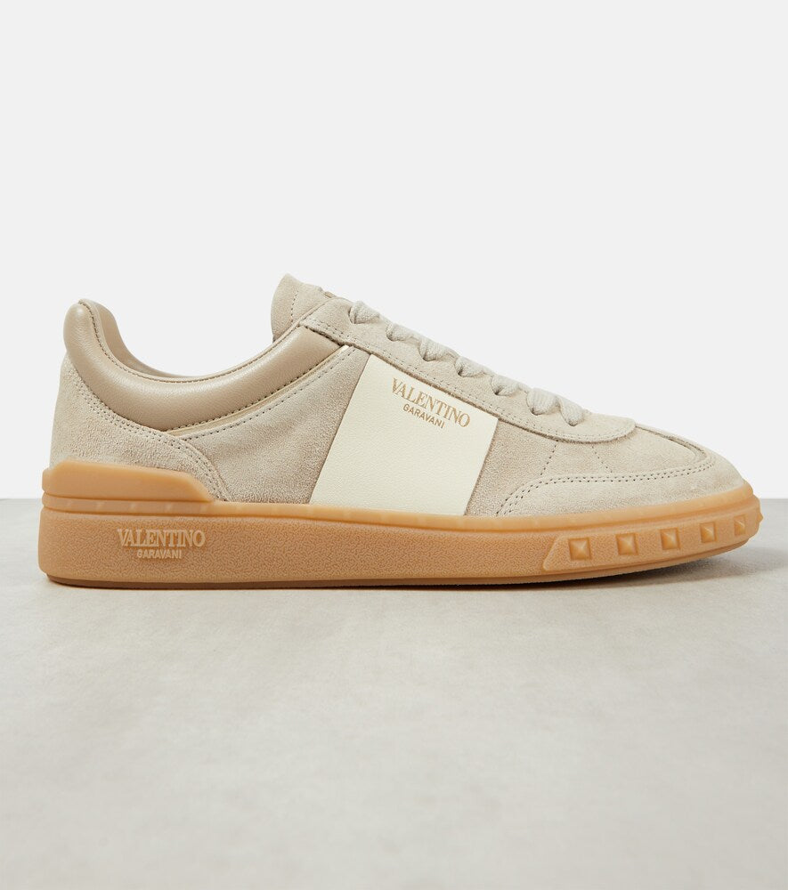 Men's Valentino Garavani Upvillage Low-Top Beige Sneakers