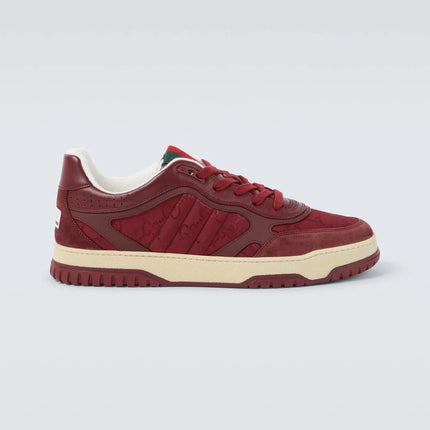 Men's Gucci Re-Web Burgundy Sneakers