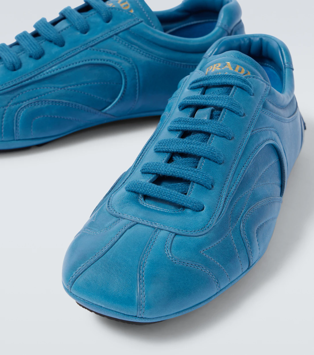 Men's Prada Montecarlo Re-Edition 2005 Leather Blue Sneakers