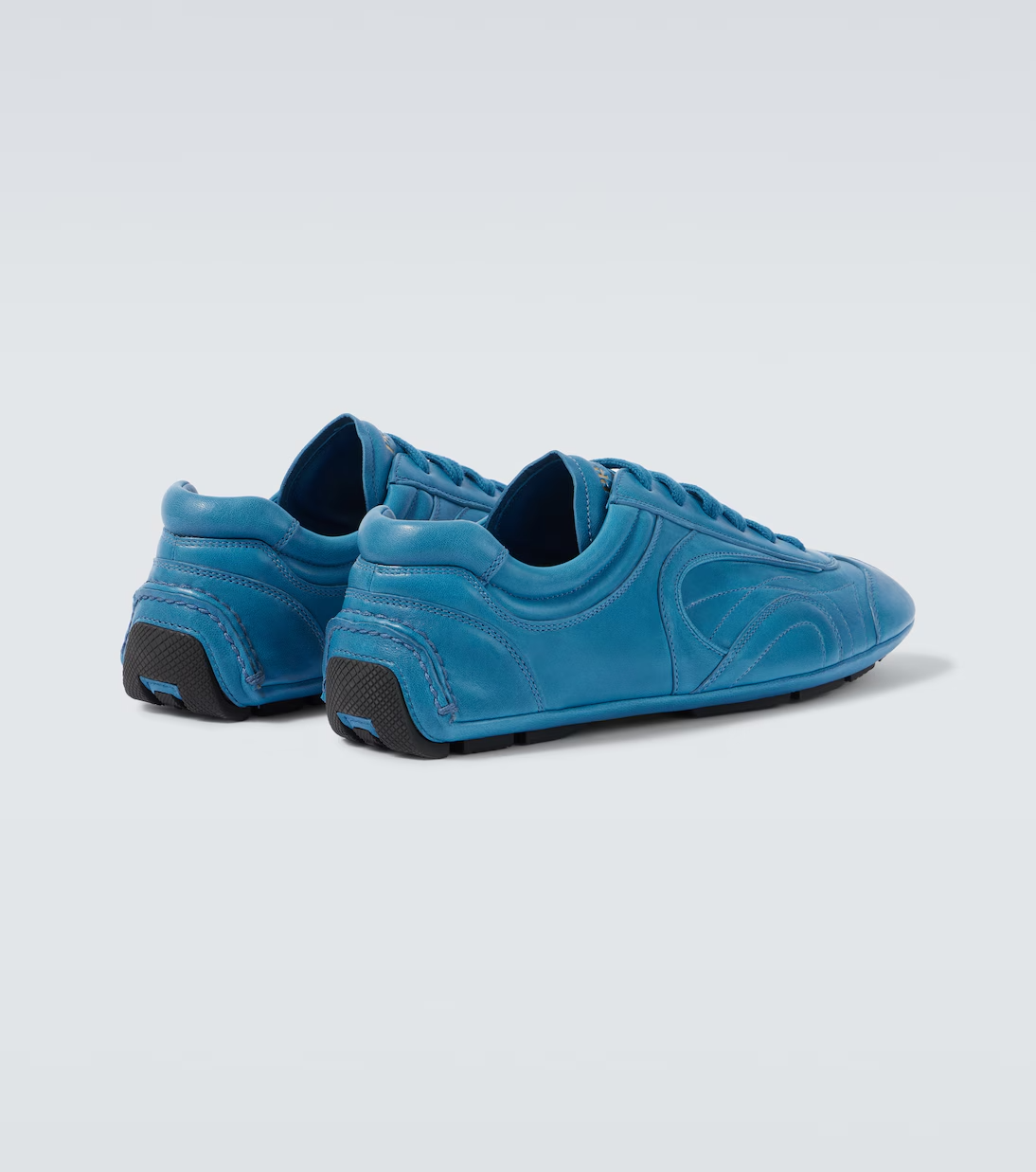 Men's Prada Montecarlo Re-Edition 2005 Leather Blue Sneakers