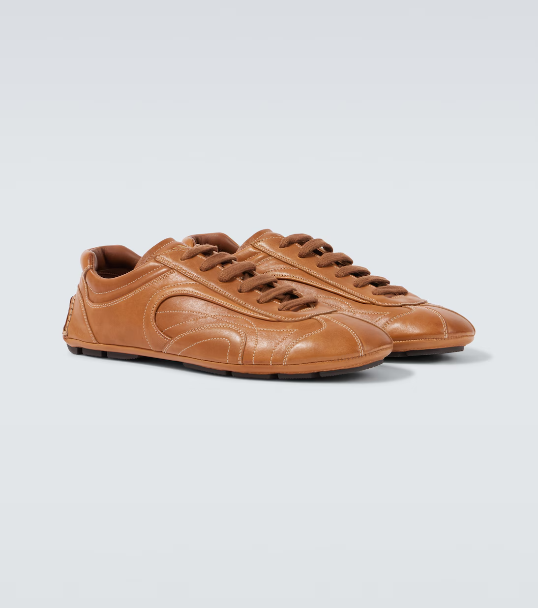 Men's Prada Montecarlo Re-Edition 2005 Leather Brown Sneakers
