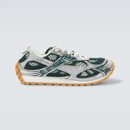 Men’s Bottega Veneta Orbit Silver Green Sneakers