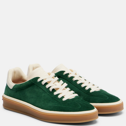 Men's Loro Piana Tennis Walk  Green Sneakers