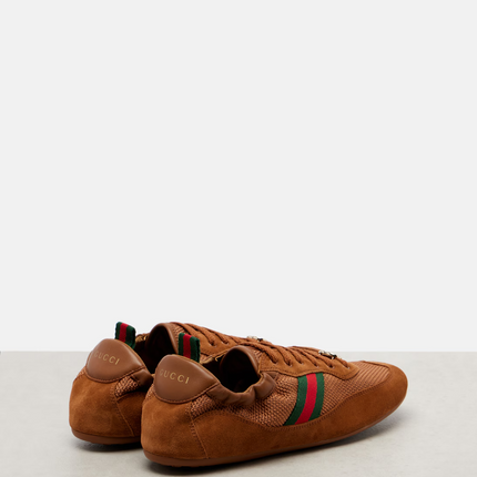 Men's Gucci Shift Brown Fabric Sneakers