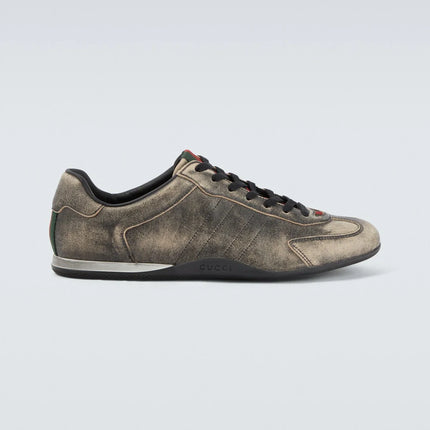 Men's Gucci Shift Black Leather Sneakers