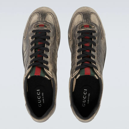 Men's Gucci Shift Black Leather Sneakers
