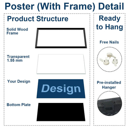 Holding Hand To My Daughter - Personalized Poster