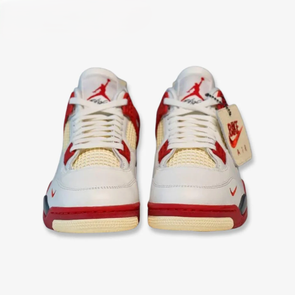 Men's Air Jordan 4 Retro OG SP x Nigel Sylvester 'Brick After Brick  Vintage Fire Red' Shoes
