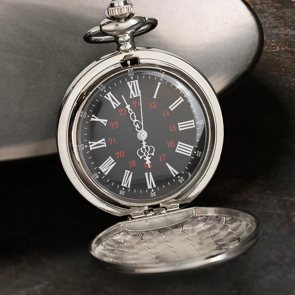 3D Metal Effect Gold Silver Monogram - Personalized Pocket Watch