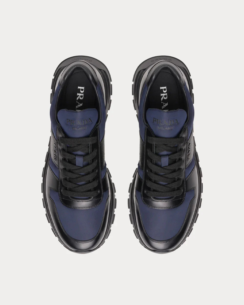 Men's Prada Prax 01 Re-Nylon 'Black  Blue' Sneakers