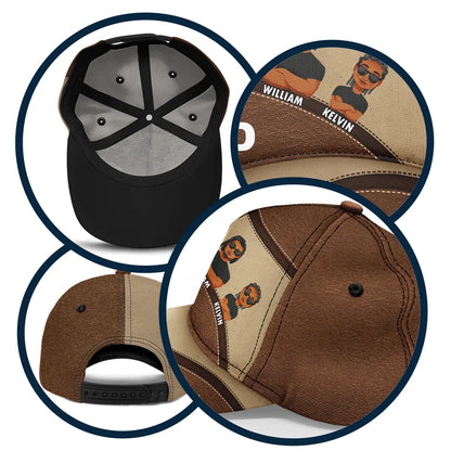 Dope Black Dad Best Dad Ever - Personalized Classic Cap