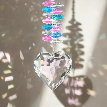 Toile De Jouy Dog Forever Bloom - Personalized Heart Crystal Suncatcher
