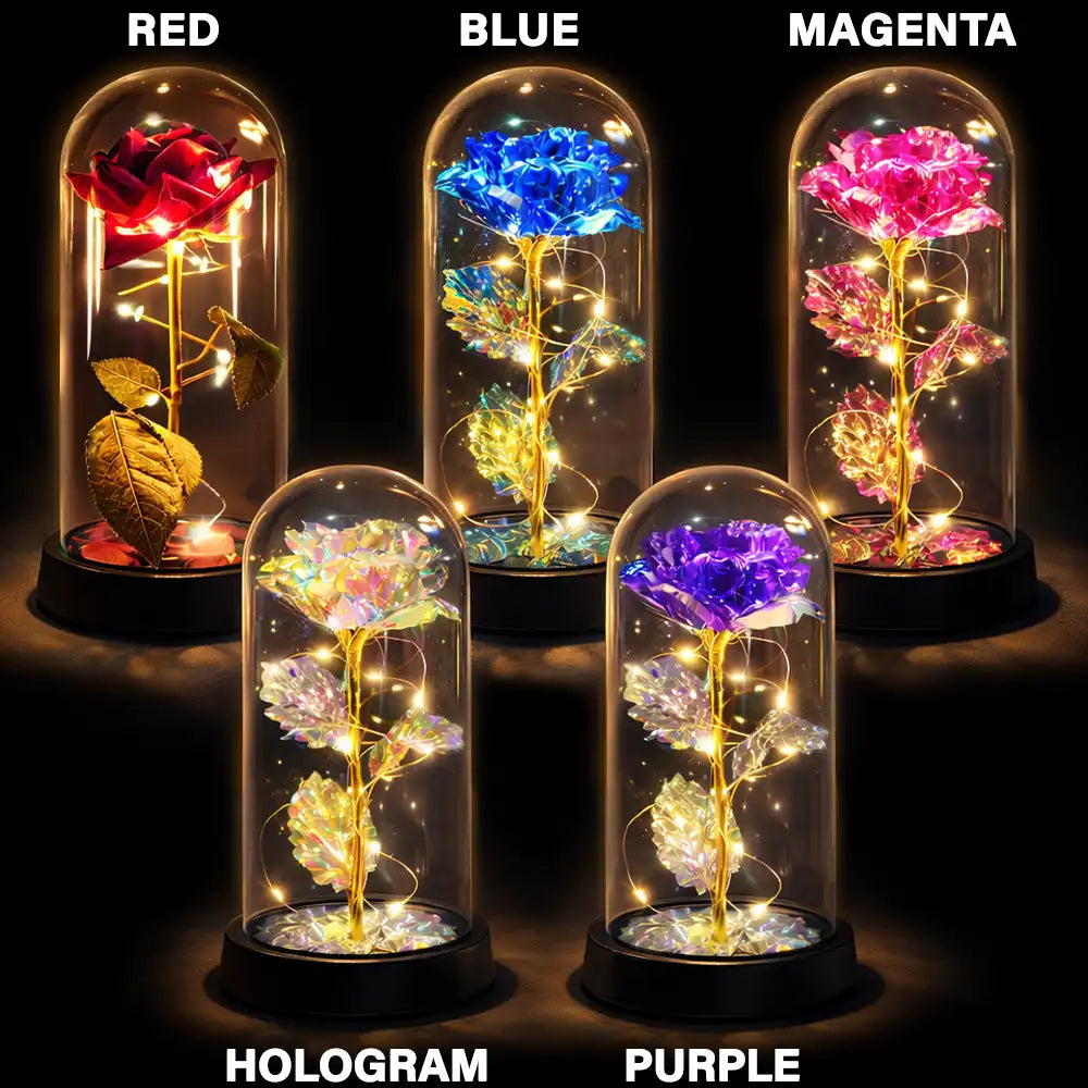 You & Me We Got This - Personalized Everlasting Rose Dome Lamp