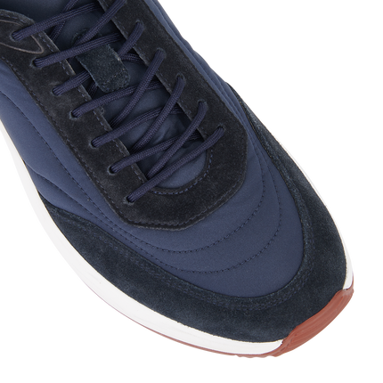 Men's Loro Piana Weekend Walk Navy Blue Sneakers