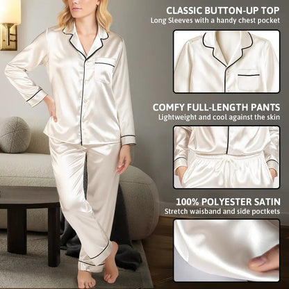 Custom Photo Funny I Love My Wife Husband - Personalized Satin Pajama Set