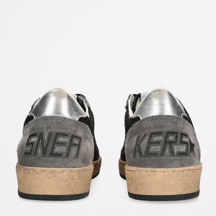 Golden Goose Women's Ball Star Gray  Glitter Low-Top Sneakers
