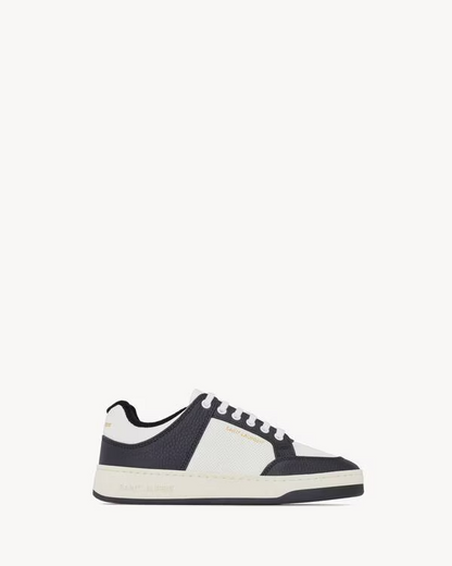 Men's Saint Laurent Low Top Black And White Sneakers