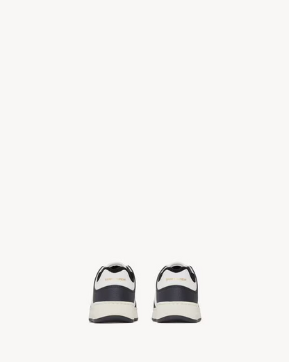 Men's Saint Laurent Low Top Black And White Sneakers
