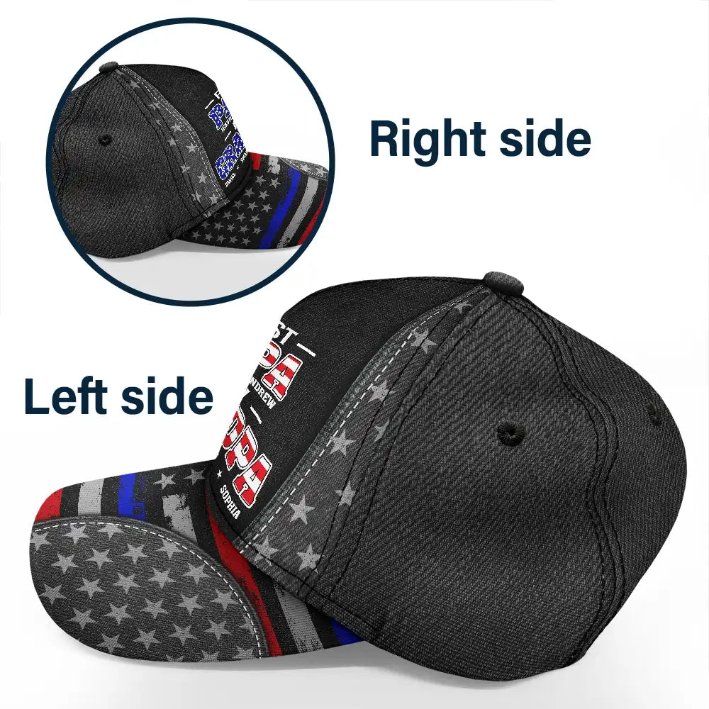 Star & Stripes First Dad Now Papa - Personalized Classic Cap