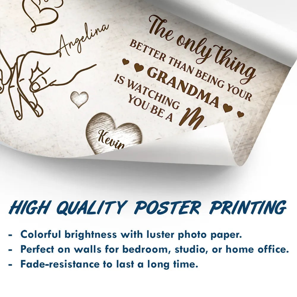 Holding Hand To My Daughter - Personalized Poster