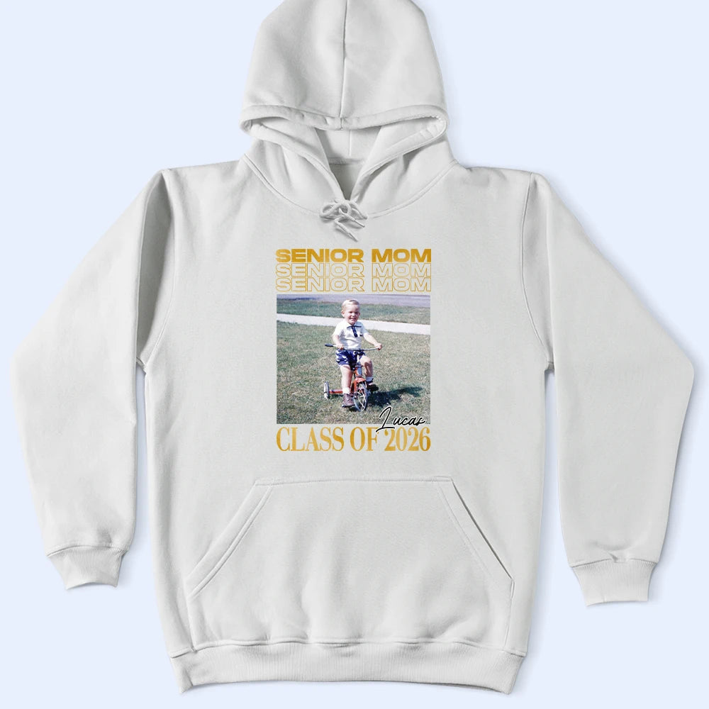 Custom Photo Senior Mom Graduation Vintage Photo - Personalized T Shirt