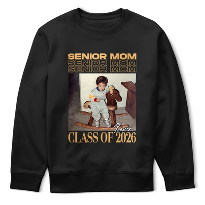 Custom Photo Senior Mom Graduation Vintage Photo - Personalized T Shirt