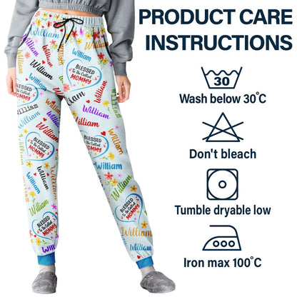 Blessed To Be Called Grandma Nana - Personalized Pajama Pants